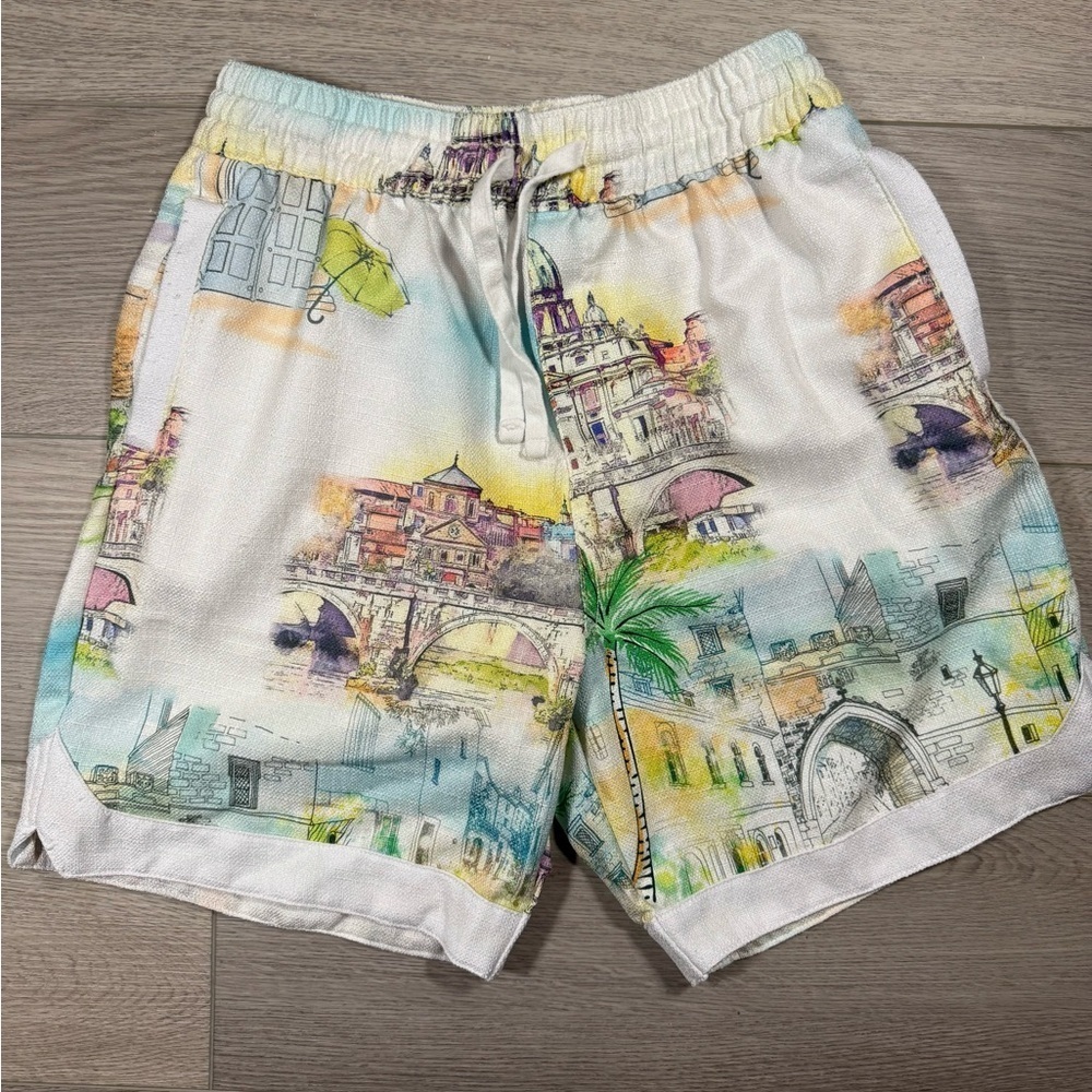 Malibu By Drill Clothing Shorts Men’s Textured Linen size small
